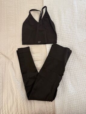 Set Active Workout Set Brown Espresso